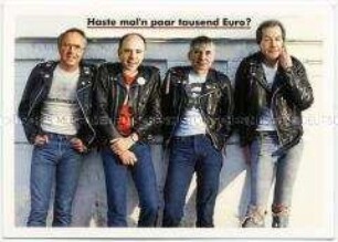 Satirische Postkarte zur SPD