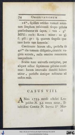 Casus VIII.
