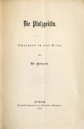 Die Pfalzgräfin