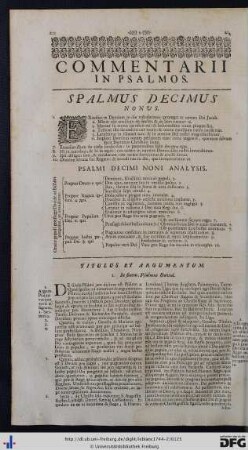 Psalmus Decimus Nonus.