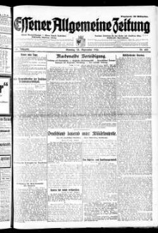 Essener allgemeine Zeitung. 1918-1943