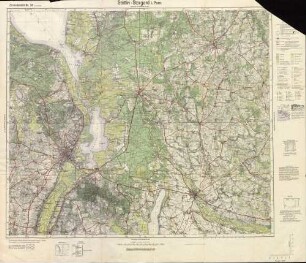 Reichskarte: Einheitsblatt 38 (1cm-Karte) Stettin-Stargard i. Pom.
