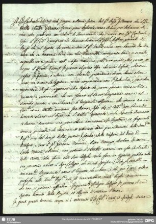 [Faszikel 16: Ein weiterer Bericht über eine Kontroverse zwischen Kardinal César d’Estrées (1628-1714) und dem venezianischen Botschafter Nicolò Erizzo (1655-1709)]
