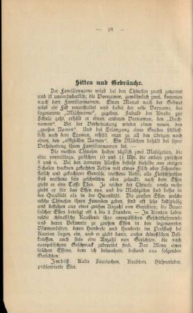Sitten und Gebräuche.