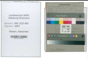 Entnazifizierung Alexander Riesen , geb. 28.01.1912 (Maschinenschlosser)