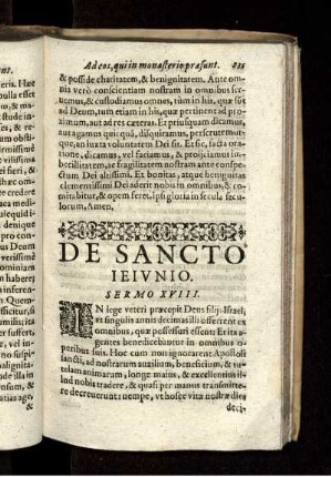 De Sancto Ieiunio. Sermo XVIII.