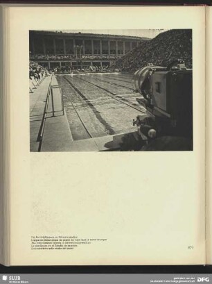 Die Fernbildkamera im Schwimmstadion
