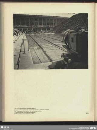 Die Fernbildkamera im Schwimmstadion
