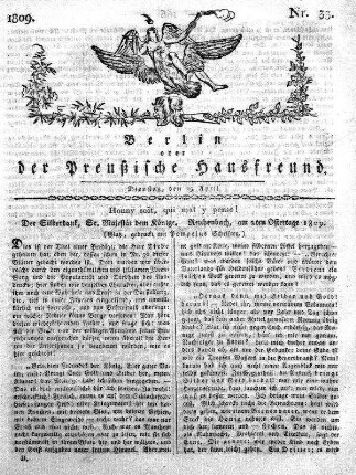 Nr. 33., 25. April 1809