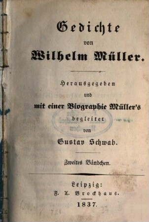Gedichte, 2