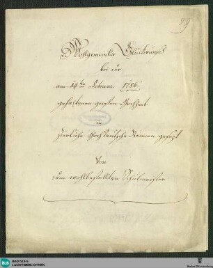Wohlgemeinter Glückwunsch bei der am 14ten Februar 1786 gehaltenen großen Hochzeit