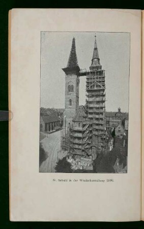 St Sebald in der Wiederherstellung 1899.