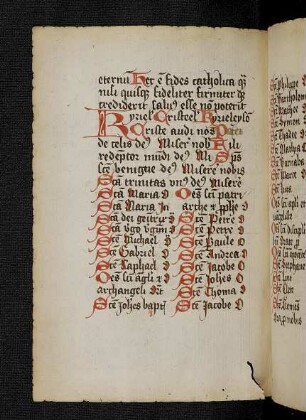 Allerheiligenlitanei (Ergänzung d. 16. Jh.)