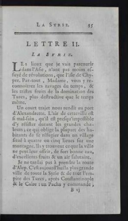 Lettre II. La Syrie.