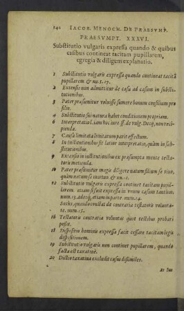 Praesumpt. XXXVI. - XXXVIII.