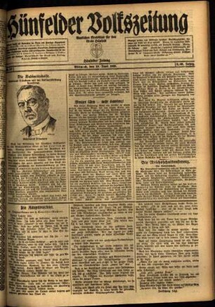 Ausgabe vom Mittwoch, den 16. Juni 1920.