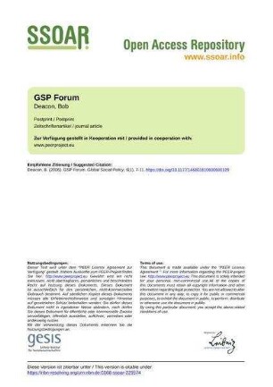 GSP Forum