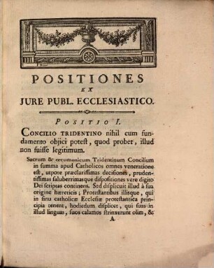 Positiones ex iure publico ecclesiastico