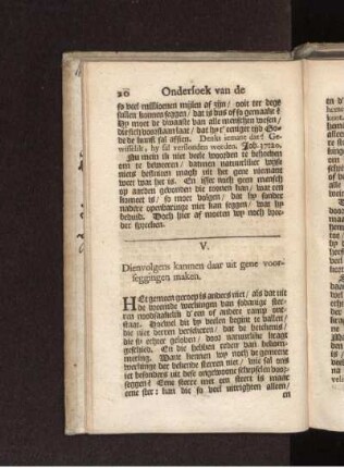 V. Dienvolgens kanmen daar uit gene voorseggingen maken.