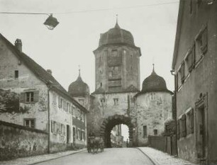 Ellingen, Weißenburger Tor : Ellingen. Weißenburger Tor. Stadtseite