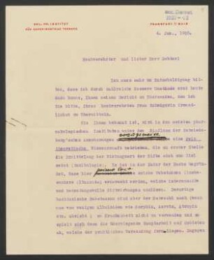Brief an Ludwig Darmstaedter : 04.01.1905