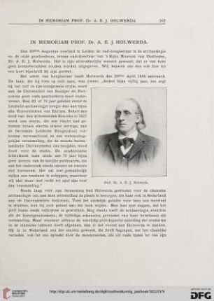 3.Ser. 2.1922: In memoriam Prof. Dr. A. E. J. Holwerda