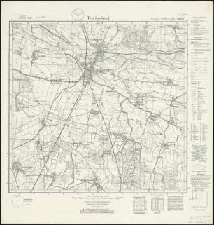 Meßtischblatt 2635 : Trachenberg, 1938 : Trachenberg. - Hrsg. 1887, bericht. 1928, einz. Nachtr. 1932, redakt. Änd. [19]38. - 1:25000. - [Berlin]: Reichsamt für Landesaufnahme, 1938. - 1 Kt.
