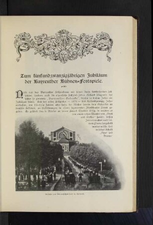 Auffahrt zum Bühnenfestspiele in Bayreuth