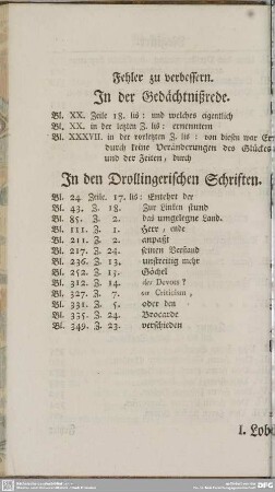Fehler zu verbessern