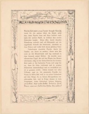 Umrahmung zu "Amor und Psyche", Blatt 17