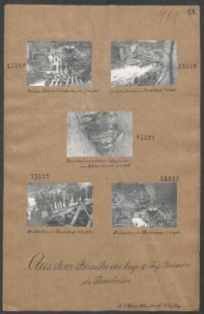 In Rumänien: Brückenbau im Szurdukpaß 07.11.1916