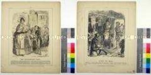 Karikaturen aus dem "Punch" auf die Kritik Benjamin Disraelis an der Regierung Russell sowie auf einen Blitzbesuch John Russells in Irland (in englischer Sprache) - Blatt 151-152