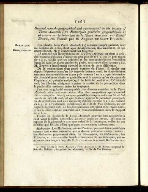 General remarks geographical and systematical on the botany of Terra Australis