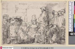 [Jesus unter den Schriftgelehrten sitzend; Christ Seated Disputing with the Doctors; Jésus Christ an milieu des Docteurs]