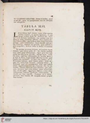 Tabula XLVI. Caput XLVI