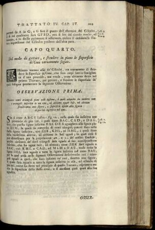 Capo 4. Della projezione delle superficie de' coni variamente segate.