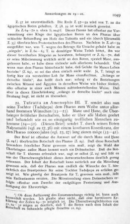 21. Tušratta an Amenophis III.