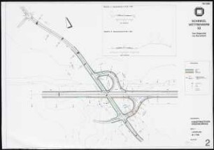 Planfreie Straßenkreuzung im Havelland Schinkelwettbewerb 1994: Lageplan 1:1000
