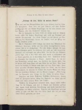 "Solange ich lebe, schütze ich meinen Vater!"