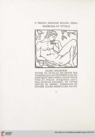 P. Vergili Maronis ecloga prima: Meliboeus et Tityrus