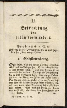 17-32, II. Betrachtung des zukünftigen Lebens.
