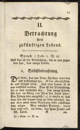 17-32, II. Betrachtung des zukünftigen Lebens.