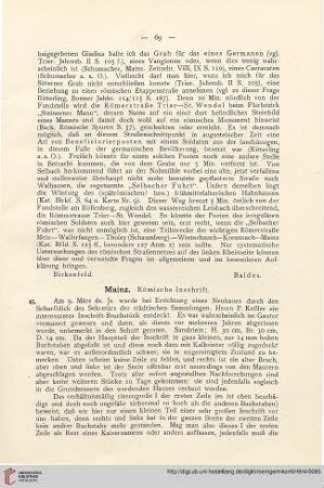 7: Mainz, römische Inschrift