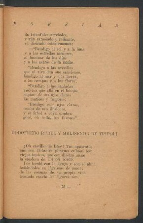 Godofredo rudel y melisenda de Trípoli