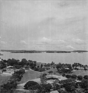 Panoramaaufnahme : Panoramaaufnahme eines Stadtviertels von Mwanza