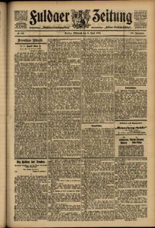 Zweite Ausgabe vom Mittwoch, den 06. Juni 1906.