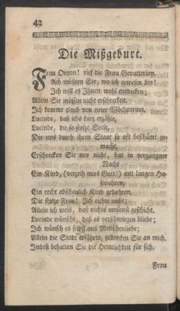 Die Mißgeburt