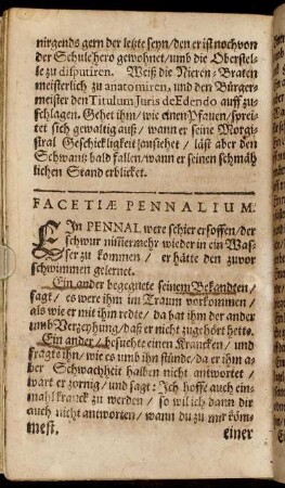 Facetiæ Pennalium.