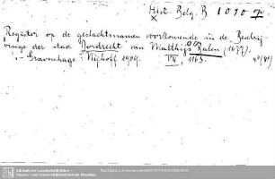 Historia Belgica B 1090.op