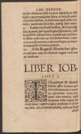 Liber Iob.